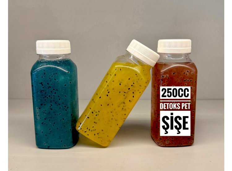 PT00256 - 250 cc 38 Ağız Köşeli Pet Şişe